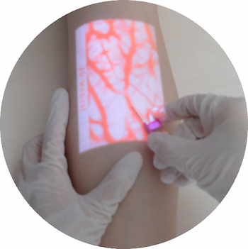 How to make your veins show quickly for an injection?